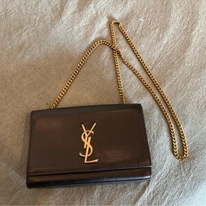 Saint Laurent Black Leather Accessory